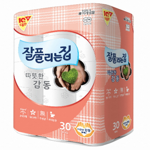 잘풀리는집 따뜻한 감동 25m (30롤) (1팩)_이미지