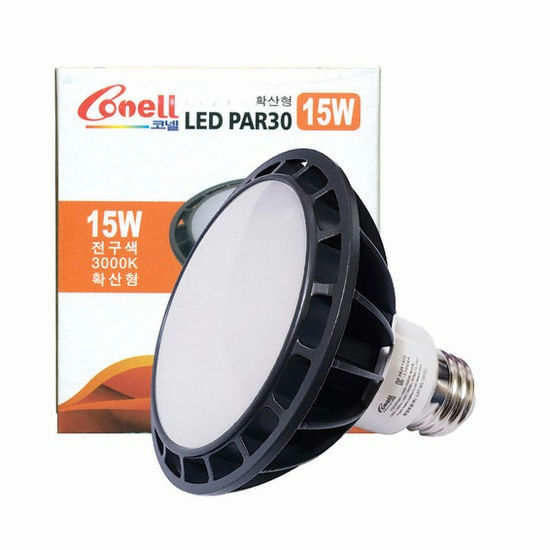 동양조명 LED 코넬 PAR30 확산형 할로겐전구 전구색 15W