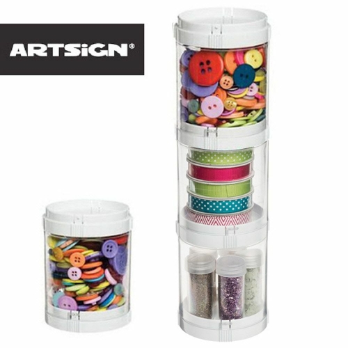 [불명] 투명원통 3단 소품보관 수납정리함이미지입니다. 누르면 해당 게시물로 새창이동합니다.