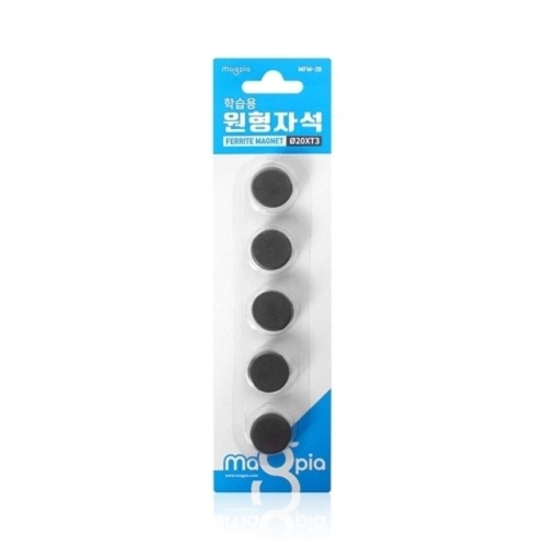 마그피아 학습용원형자석 MFM-20 20파이x3T/15개입 개 1개입 WFKF9K1_이미지
