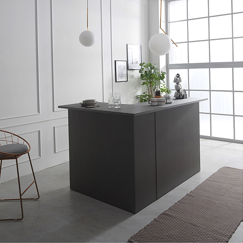 모던탑21 멀티 키높이 그레이 홈바 식탁 1200