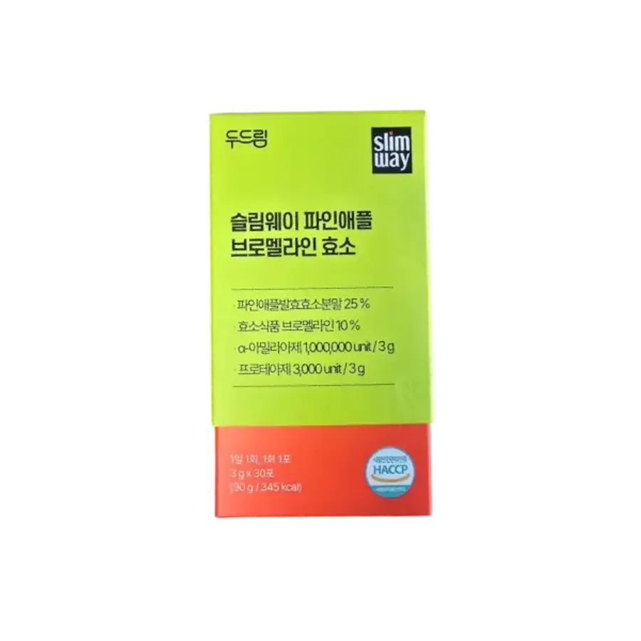 두드림 슬림웨이 파인애플 브로멜라인 효소 30포 (1개)_이미지