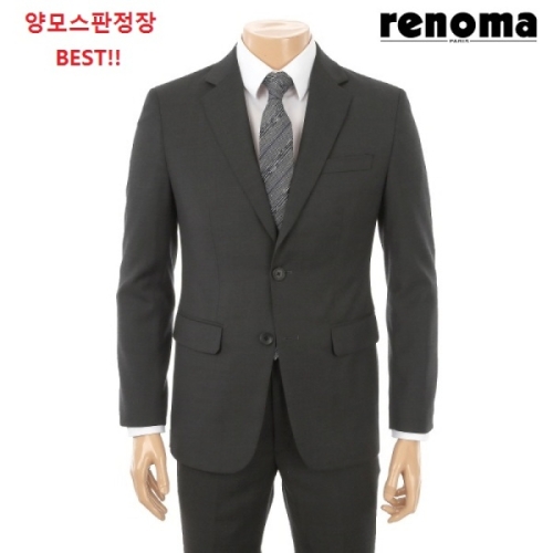 레노마 캐주얼 22년 봄가을 다크그레이 고급울스 트레치 세련된 슬림정장_ROSJ43AAS LDA_이미지