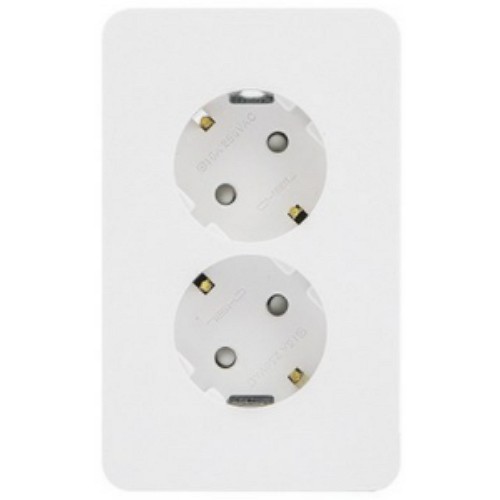 제일전기공업 디아트 2구 콘센트 화이트