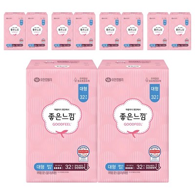 유한킴벌리 좋은느낌 오리지널 울트라슬림 대형 32개 (10팩(320개))