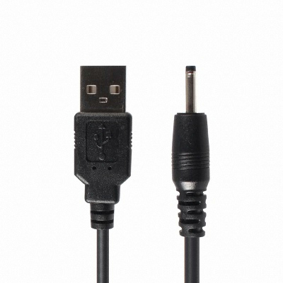 강원전자 NETmate USB to DC 플러그 2.5x0.7mm 전원 케이블 블랙 (NMC-UP07, 1.5m)_이미지