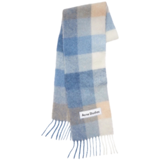 아크네스튜디오 로고 패치 모헤어 머플러 CA0084 (CZ1, 라이트블루)