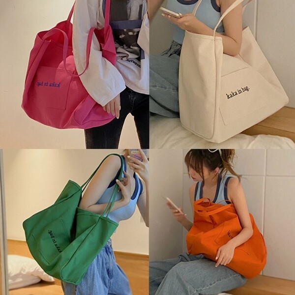  KAKA 494WRJ82 빅사이즈 숄더백 에코백 쇼퍼백 4color