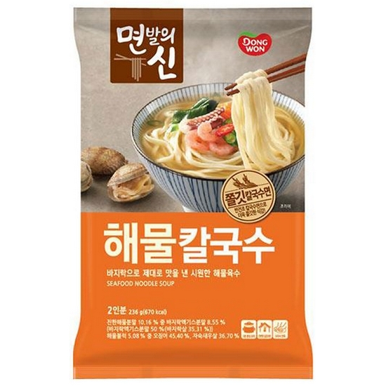 동원F&B 면발의 신 해물칼국수 2인분 236g (3개)_이미지