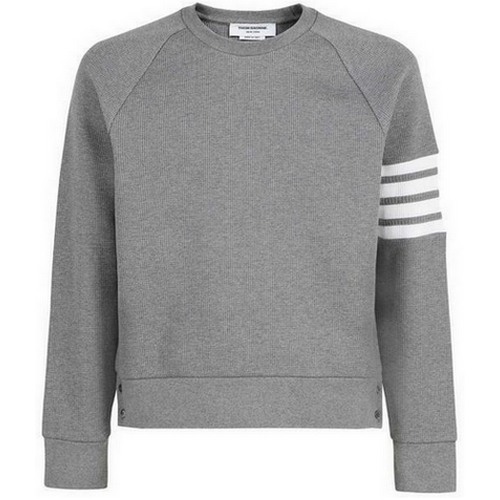 톰브라운 사선 래글런 맨투맨 MJT205A 06452 (035, 그레이)