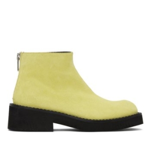 메종마르지엘라 MM6 그린 집업 부츠 SH1WU0002 P6385 T7352 Leek Green