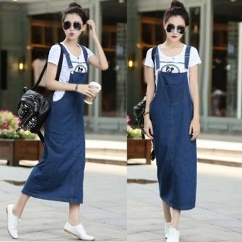 데일리룩 롱스커트멜빵청치마 진청 H라인롱스커_19959361_667501