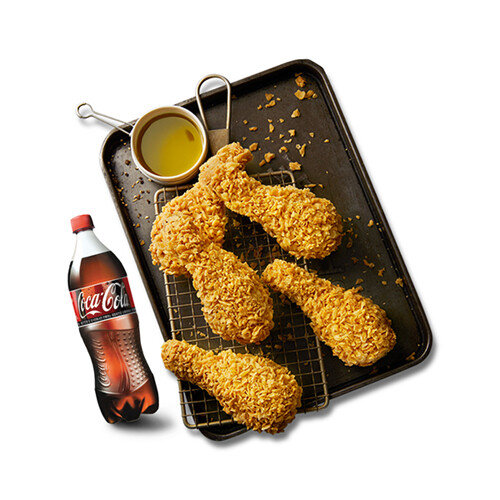 BBQ치킨 BBQ 황금올리브닭다리+콜라1.25L이미지입니다. 누르면 해당 게시물로 새창이동합니다.