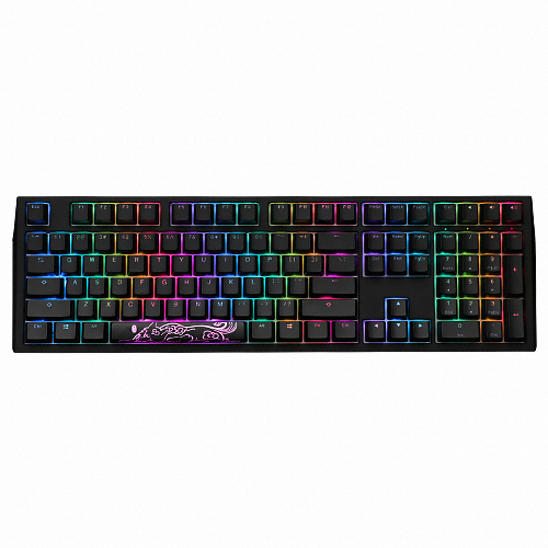 Ducky SHINE7 RGB BLACKOUT SEAMLESS PBT 이중사출 영문 (적축)