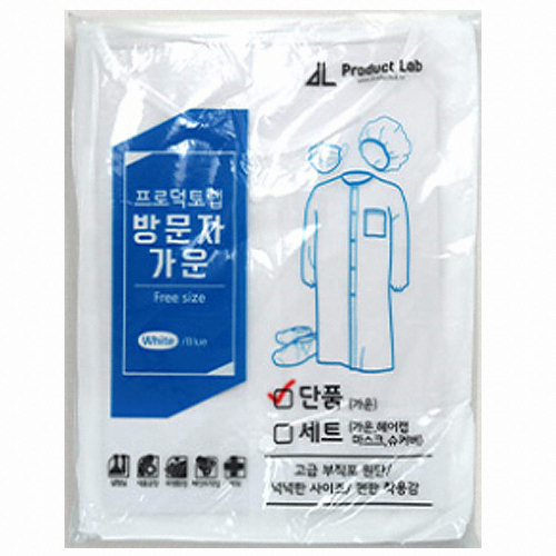  프로덕트랩 방문자 가운 단품 [50장]