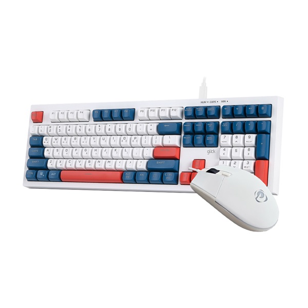 지클릭커 OFFICEPRO OPS50 사일런스 M 250 키보드 마우스 세트 (Gundam)_이미지