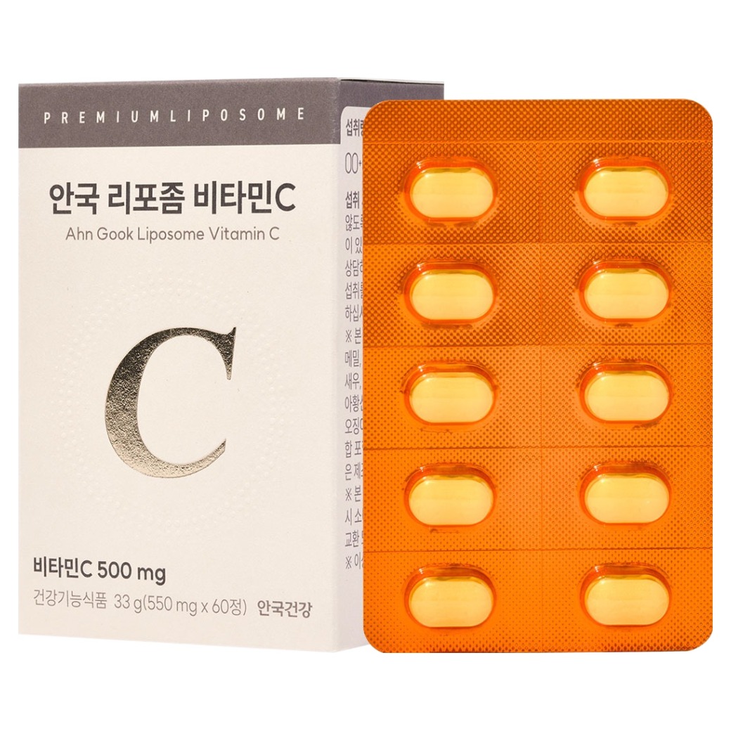 안국건강 리포좀 비타민C 550mg 60정 (12개)_이미지