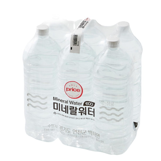 롯데마트 온리프라이스 미네랄워터 ECO 2L (6개)