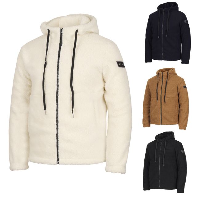 김영주골프 양털 뽀글이 후드집업 후리스자켓 KMWXJP01_이미지