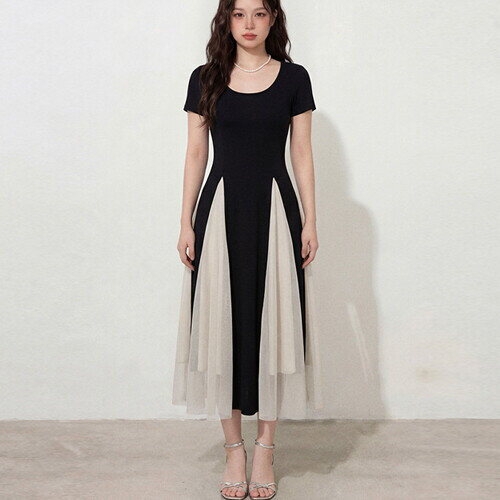 바바라옷장 268258 블랙 샤샤 롱원피스 하객룩원피스 정장원피스 여름원피스 맥시롱원