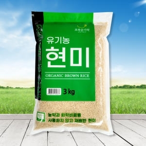 초록숟가락 유기농 현미 3kg 국내산 햇곡