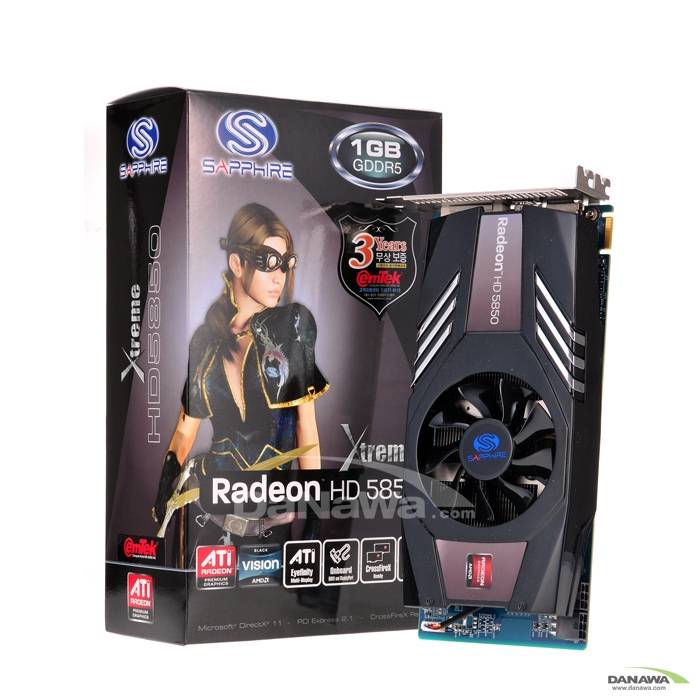 SAPPHIRE �󵥿� HD 5850 XTREME D5 1GB