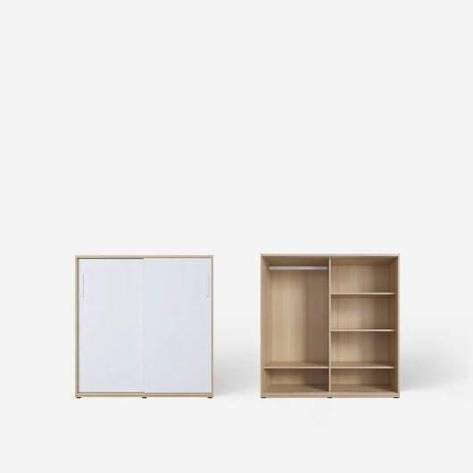 한샘  아임빅 슬라이딩 선반형 낮은옷장 1200