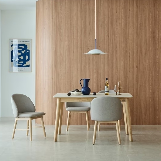 한샘 도노 내추럴 세라믹 식탁 1350 (컴피의자4개)_이미지