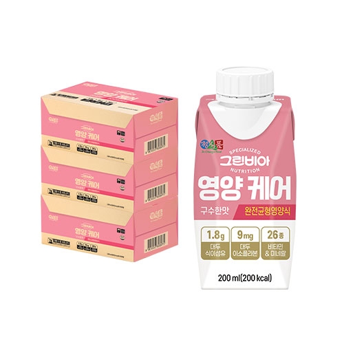 정식품 그린비아 영양 케어 구수한맛 완전균형영양식 200ml (54개)