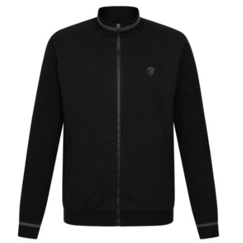 팬텀 변형 조직 방풍 집업 니트 가디건 211E3SD202_BK_이미지