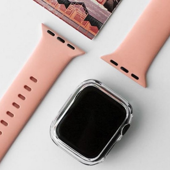 폰트리 힐링쉴드 애플워치 스트랩 실리콘 SL 시리즈 (크리미 핑크) (42mm/44mm/45mm/49mm)