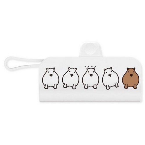 블루웨이브 웨이브스튜디오 10W 도킹형 모여모여 보조배터리 TRPB-R5-CHL 5000mAh (C타입+8핀)_이미지