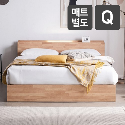 삼익가구 레이슨 헤드선반 LED침대 Q (매트별도)_이미지