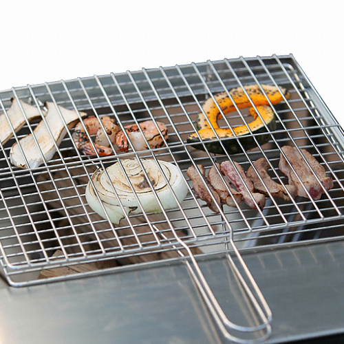 영인정공 홈인캠핑 다용도 석쇠 L, 31x42.5cm