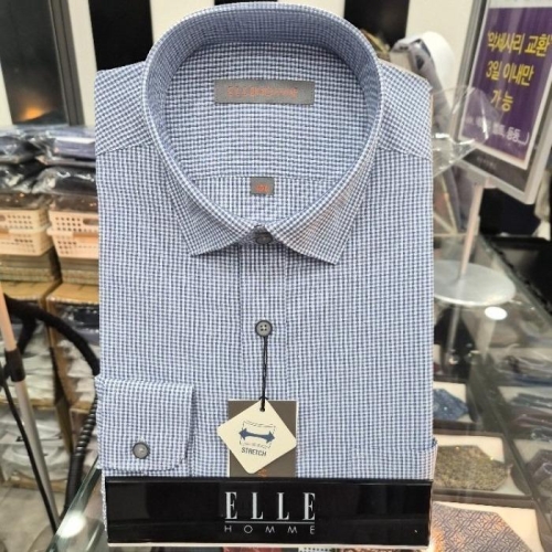 엘르 엘르옴므 sh06 남성셔츠 PC스판미니체크 E261R4202 E261R4202