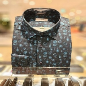 에스티듀퐁 캐주얼긴소매 일반핏 셔츠 SE5FM11LS120SMI_이미지