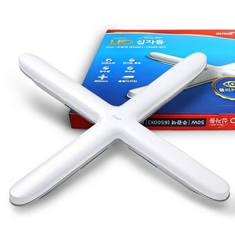 금호전기 번개표 <b>LED</b> 샤크 르네아르 <b>십자</b><b>등</b> 주광색 50W