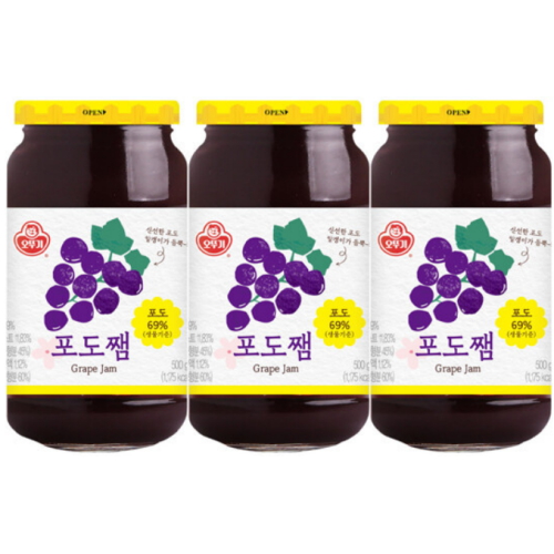  오뚜기 포도쨈 500g [3개]