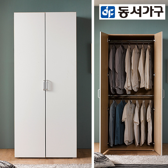 로제 도어 옷걸이형 옷장 800
