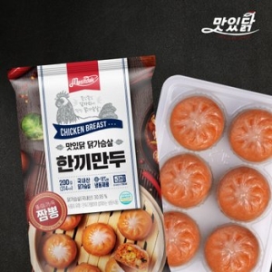 맛있닭 닭가슴살 한끼만두 짬뽕맛 200gx6팩 1.2kg_이미지