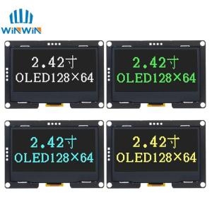 아두이노 OLED LCD 디스플레이 모듈 UNO R3 C51 용 IIC I2C 직렬 인터페이스 SSD1309 12864 4 핀 24..