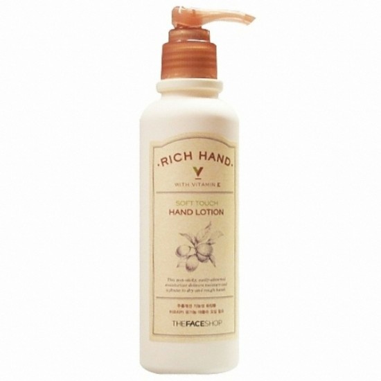 LG생활건강 더페이스샵 리치 핸드 V 소프트 터치 핸드로션 200ml (2개)