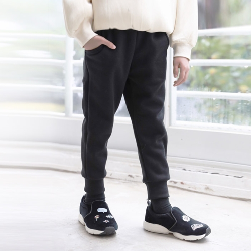 키즈레시피 아동용 클래식 배기 팬츠 블랙 7호_이미지