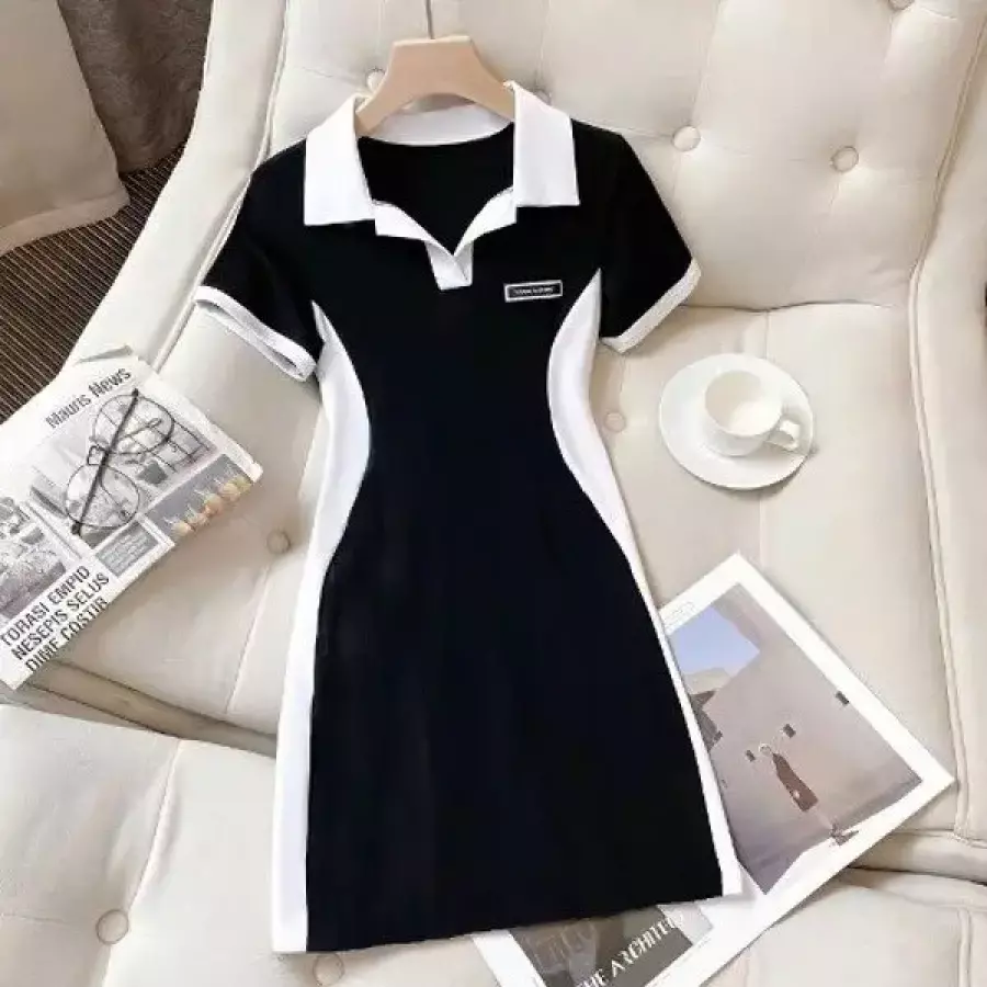 포인트 데일리 127-000077 날씬해보이는착시카라원피스 다잇템 패션_26982603_588872_이미지