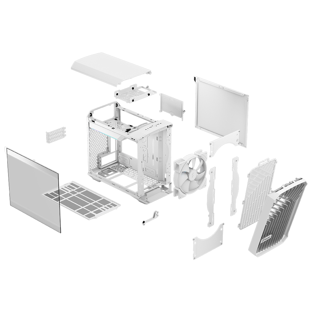 Fractal Design Torrent Nano RGB TG Clear Tint (화이트)_이미지