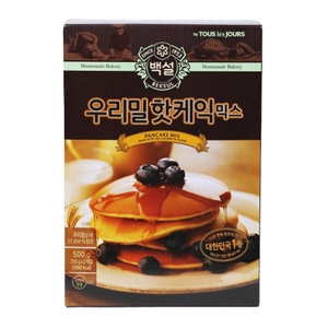 백설 우리밀 핫케익믹스 500g (4개)_이미지
