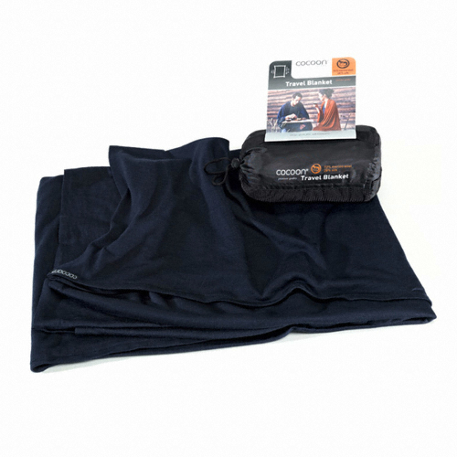 코쿤 메리노 울/실크 담요 (다크네이비 MWSB18)_이미지