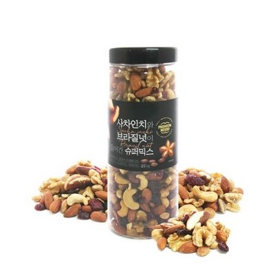 넛츠앤베리스 사차인치와 브라질넛이 들어간 슈퍼믹스 480g (5개)_이미지