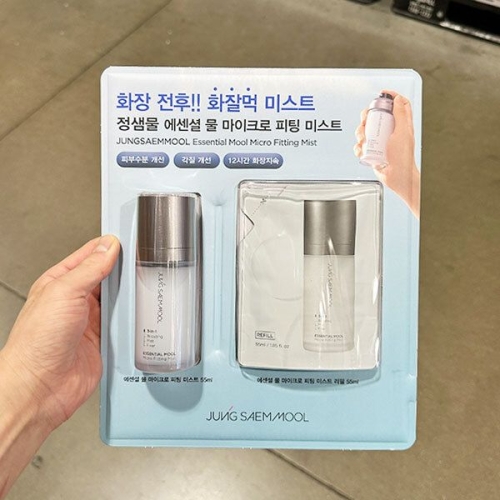 정샘물뷰티 정샘물 에센셜 물 마이크로 피팅 미스트 55ml (본품1개+리필1개)