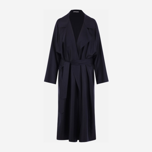 라펠 두산 와이드 벨티드 트렌치 코트 U1450B MIDNIGHT_이미지